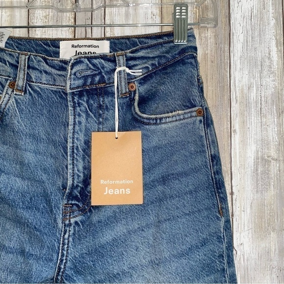Reformation Liza Ultra High Rise Straight Jeans $148 - Picture 10 of 12